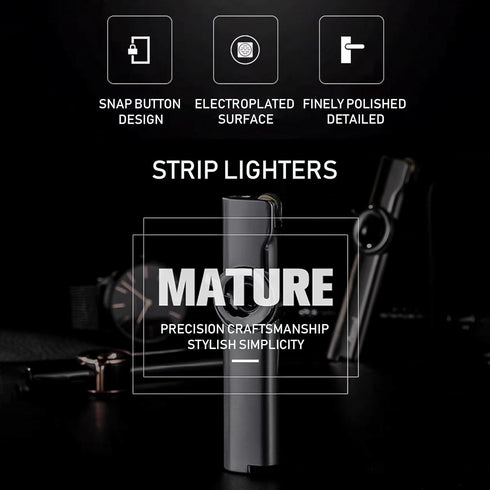 Cool Gadgets Metal Gears Butane Torch Lighters - Refillable Novelty Lighter for Camping, BBQ, Fireplace (Without Gas)
