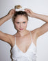 xo, Fetti Ivory XL Bride Rhinestone Scrunchie - Satin Hair Tie, Bachelorette Party Accessory, Bridal Shower Favor