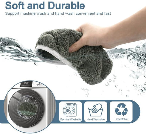 Reusable Microfiber Mop Pads Washable Wet Pads Compatible with Swiffer Sweeper Refills Pads for Wet & Dry Sweeping