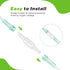 10 Packs Oxygen Tubing Swivel Connector for Oxygen Cannula, Avoid Tangling of Tube (Male to Male)