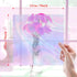 Prudiut 150 Pieces Cellophane Sheets Iridescent Cellophane Wrap Easter Cellophane Gift Wrap for Iridescent Film Crafts Decoration Holographic Candy Wraps (9 x 9 Inch)