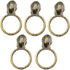 YaHoGa 50PCS #5 Anti-Brass Ring Pulls, Antique Brass Zipper Sliders for Luggages Purses Bags, Bulk