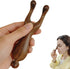 KINTEGOOD Sandalwood Nose Gua Sha Tool, Natural Wooden Multifunctional Meridians Acupoint Massage Tool for Eyes, Face