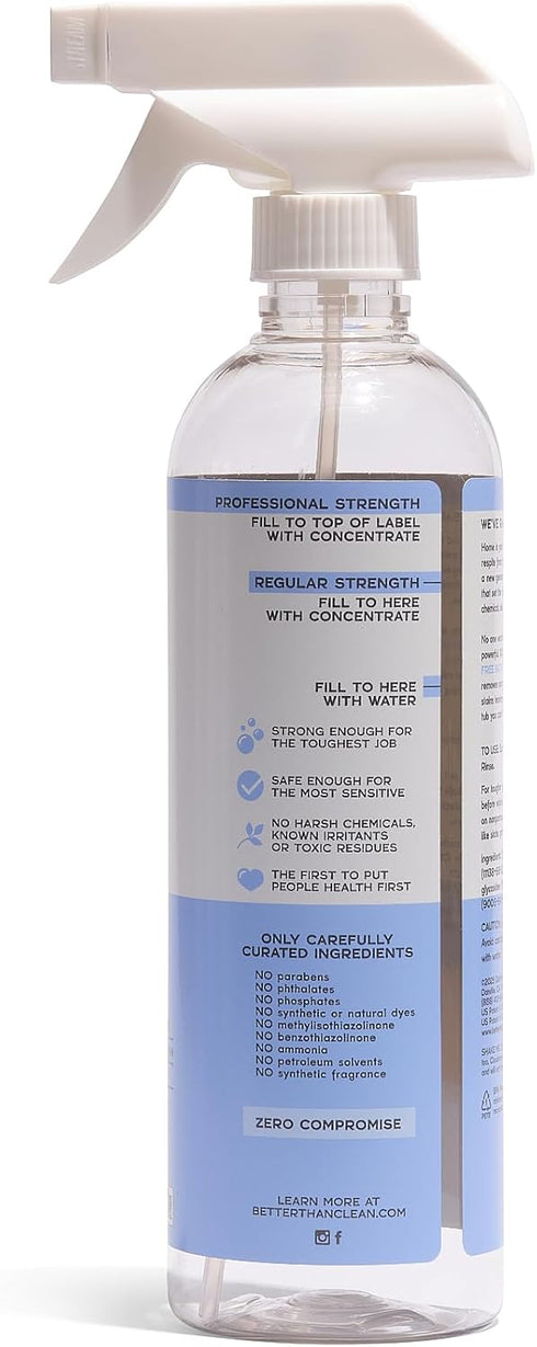 Pack 8oz 16oz Better Than Clean Bath and Shower Cleaner Starter Fragrance Free, Plant-Based, Non-Toxic, Bathroom