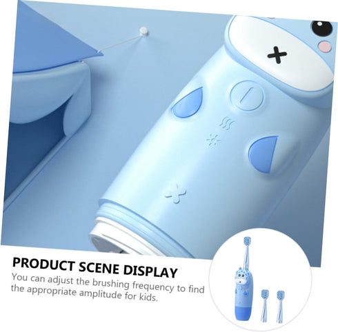 Sonic Electric Toothbrush with Cartoon Design - Ergonomic Handle for Kids