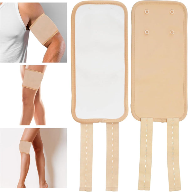 2Pcs Castor Oil Joint Pack, Reusable Essential Oil Leg Care Pack for Arthritis, Gout, Tendonitis, Bursitis, Joint Pain