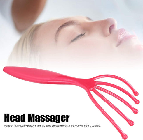 Head Massager Claw, Plastic Handheld Scalp Massager Hair Growth Head Scratcher Stress Relief Deep Relaxation for Home SPA Office Travel Use