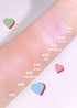 COLORGRAM Milk Bling Heartlighter 01 Peach Heart, Silky Smooth Creamy Highlighter for Natural Glow
