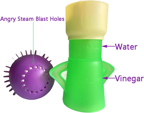 Packed Microwave Steam Cleaner Make Your Heater Sanitary without Fussy or Heavy Duty,Angry-Mama Durable Plastic Kitchen