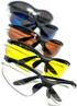 Calabria 91348 Wrap Around Bifocal Reading Safety Glasses, Blue Mirror +2.50