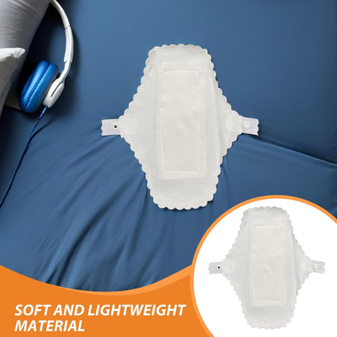 STAHAD 3pcs Set Reusable Fabric Menstrual Pads Breathable Cotton Period Pads with Waterproof Liner, Washable Sanitary