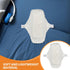 STAHAD 3pcs Set Reusable Fabric Menstrual Pads Breathable Cotton Period Pads with Waterproof Liner, Washable Sanitary