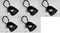 Black Pocketbac Holder x5 - bundle of 5 solid black Bath and