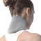 Neck Brace with Heating Pad, Self Heated Support Wrap for Cervical Spine Pain Relief, Natural Physical Therapy (Grey)