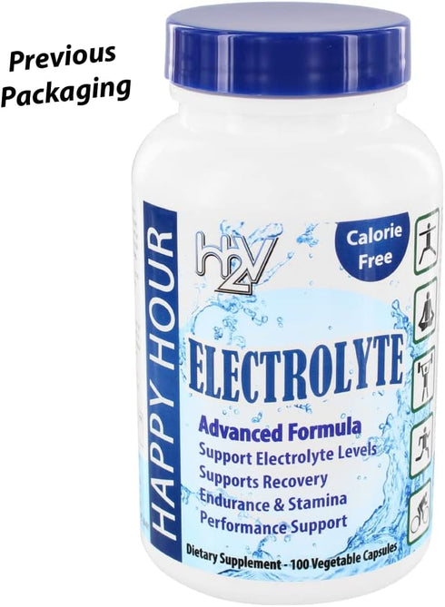 Electrolyte Pill Supplement, 100 Pills, Vegetarian Capsules with Magnesium, Potassium, Sodium & Calcium for Hydration