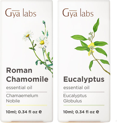 Roman Chamomile Essential Oil for Diffuser & Eucalyptus Essential Oil for Diffuser