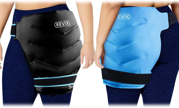 REVIX Extra Large Reusable Ice Packs, Cold Packs for Bursitis Hip Pain Relief, 2 Packs for Hip Surgery Recovery &