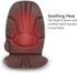 Homedics Portable Back Massage Cushion, Heated Vibrating Pad, Multi-Speed, Soft Fabric, Lumbar & Shoulder Kneading