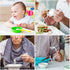 LALAFINA Adaptive Utensils Set, Angled Fork and Spoon for Elderly, Left Handed, Anti Shake Eating Utensils