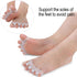 2 Pairs Toe Separators, Gel Toe Spacers for Bunion, Hammer Toe Straightener, Toe Correctors for Foot Pain Relief
