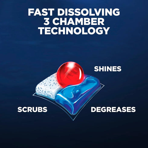 Finish Quantum Powerball, Dishwasher Pods, Advanced Clean & Shine, 22ct Dishwasher Tablets