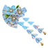 Japanese Style Women Flower Hair Clip, Tassel Hair Ornament, Kimono Decor Fabric Hanfu Hairpin