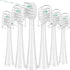 Replacement Brush Heads for WaterPik Sonic-Fusion 2.0, 6 Count with Covers for SF-01/SF-02/SF-03/SF-04 (White)