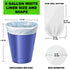 8 Gallon Medium Trash Bags, White Kitchen Garbage Bags, Plastic Wastebasket Liners for Home and Office Bins, 220 Count