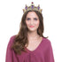 Luxury Purple Crystal Crown, Baroque Rhinestone Tiara and Bridal Crown Headband
