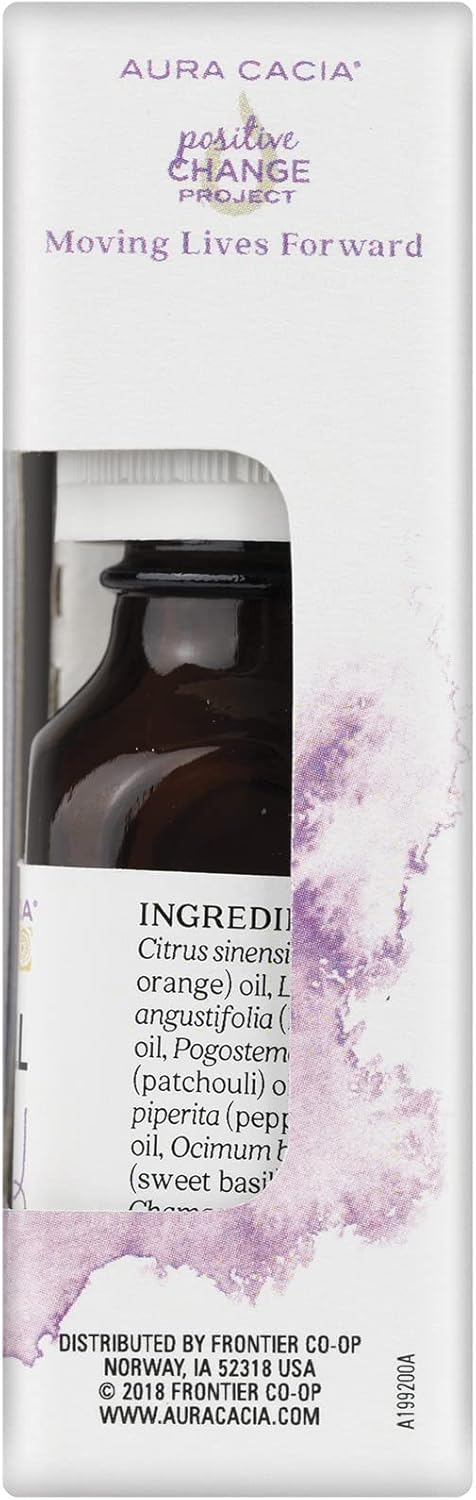 Aura Cacia Chill Pill Essential Oil - 0.5 Ounce with Lavender, Peppermint, Sweet Orange, and More