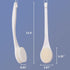 VANZAVANZU Shower Brush, Bath Body Brush with Soft Bristles, 15.4" Long Handle for Shower, Cream White