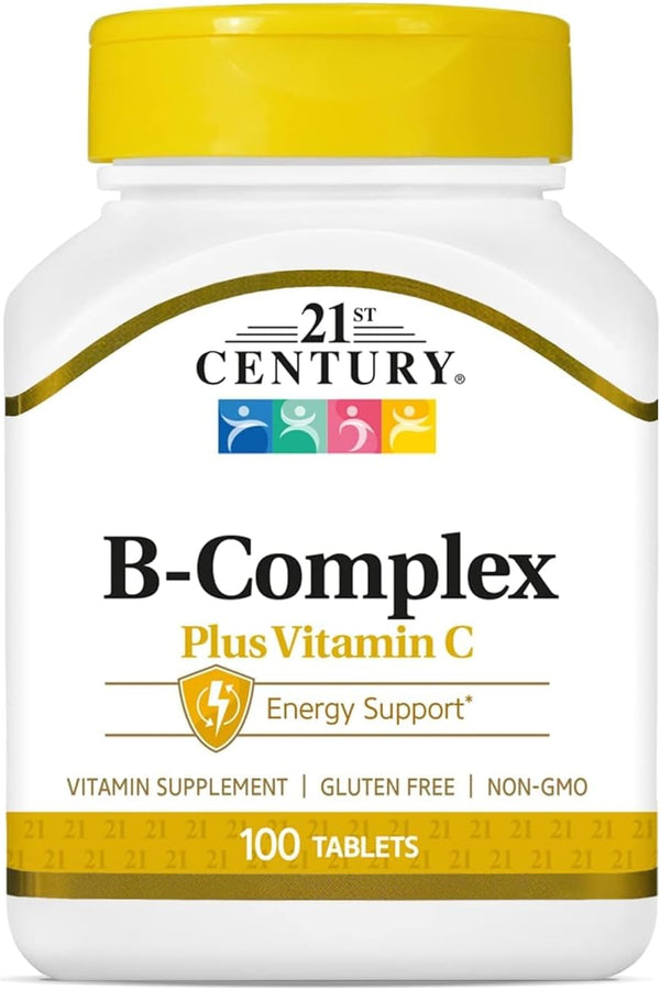 21st Century B Complex Plus Vitamin C, 100 Count Tablets