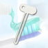 Pxiryanlow 2 PCS Silver Key-Shaped Tube Squeezer Tool for Toothpaste and Creams,Squeezer Thin Tube For Hand Cream Face