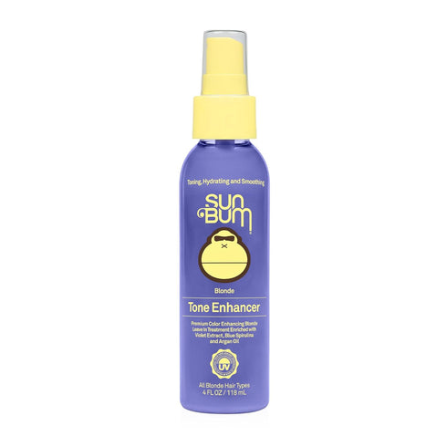 Sun Bum Blonde Tone Enhancer 4 oz | Paraben-Free Purple Leave In Treatment for Blondes, Gluten and Cruelty Free