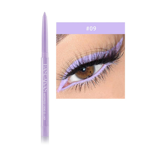 Eyeliner Pencil, Waterproof Eyeliner Long-lasting, Light-purple Eyeliner, High-Pigmented Colorful Eyeliners Easy To Use Eyeliner Pen for Women, Light-purple