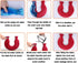 ORTOLY 1.6L LEIRUO U-Shaped Hot Water Bottle with Cover PVC Hot and Cold Water Bottle Neck & Shoulder Hot Water Bag