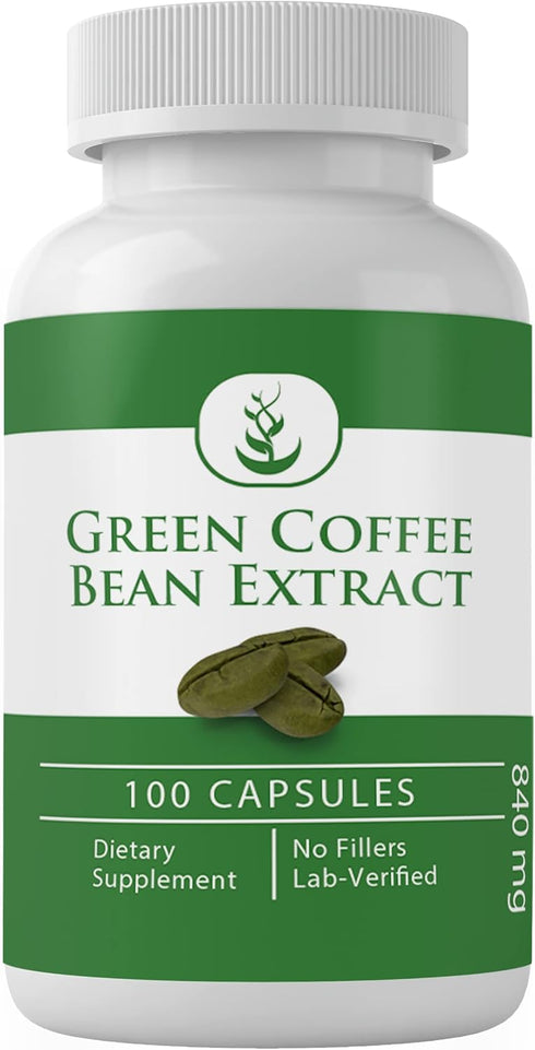 PURE ORIGINAL INGREDIENTS Green Coffee Bean Extract, 100 Capsules, Always Pure, No Additives or Fillers