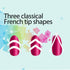 TailaiMei 1752 Pieces French Manicure Nail Art Stickers, Self-Adhesive Nail Tips Guides for DIY Decoration