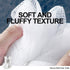 Loofah Sponge Bath Sponge 4 Pack for Women Men (White)
