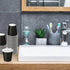 50 Count 3 oz Black Paper Cups, Disposable Bathroom Cups for Mouthwash, Espresso, Party, Picnic, Travel, and Snack