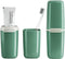 HyJeryty Green Toothbrush Travel Case, Portable Travel Toothbrush & Toothpaste Holder Cover Organizer