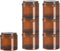 JMOFLUG Stackable Pill Organizer 7 Day, Pill Box Tower with Connectable Screw Lids,Light