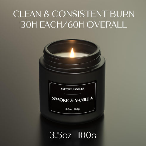 Set, Set, 7 oz) NORVENCE Scented Candles Gift Stress Relief Candles for Home, Premium Soy Candle Candles for Men