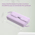 Shred Resistant Twin Line Dental Floss Picks Dispenser, 2 Box Lime Flavor Portable Case for Oral Care (Purple)