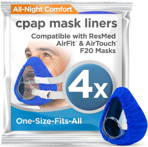 resplabs CPAP Mask Liners for AirFit & AirTouch F20 Full Face CPAP Mask - Reusable Soft Liners for Comfort & Seal