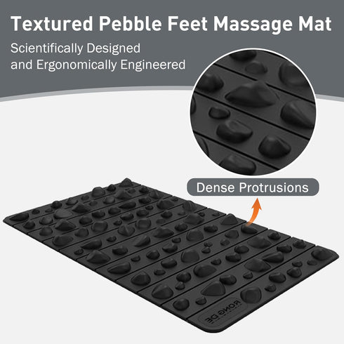 Portable Feet Acupressure Mat, Foldable Foot Massager Mat, Pressure Point Massage Pad, Anti Fatigue Office Standing