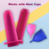 Set SHORDY Applicator Tool for Menstrual Cups for Easy Insertion with Lube Gel, Reusable Period Cup Applicator Copa