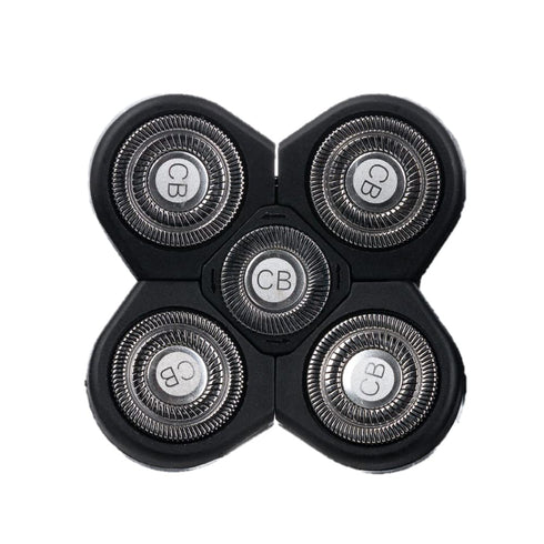 Replacement Shaver Head, 5-Blade Universal Rotary Wet & Dry for Coarse Hair, 1 Unit