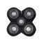 Replacement Shaver Head, 5-Blade Universal Rotary Wet & Dry for Coarse Hair, 1 Unit