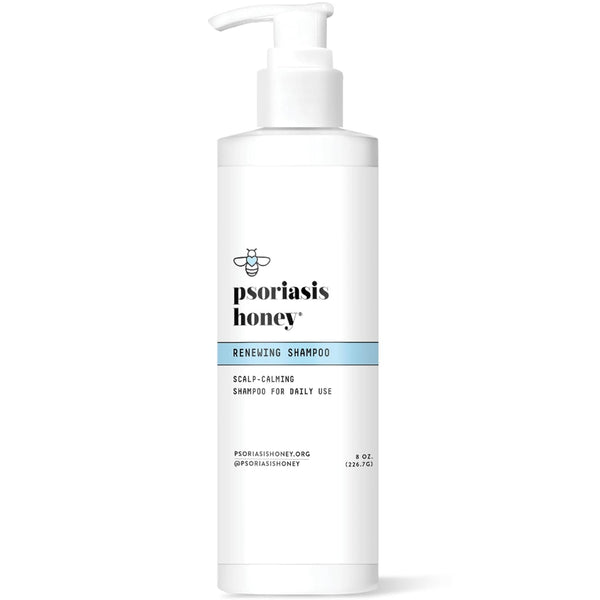 Renewing Shampoo for Itchy & Dry Scalp Treatment, Psoriasis Shampoo with Argan Oil for Women & Men (8oz)